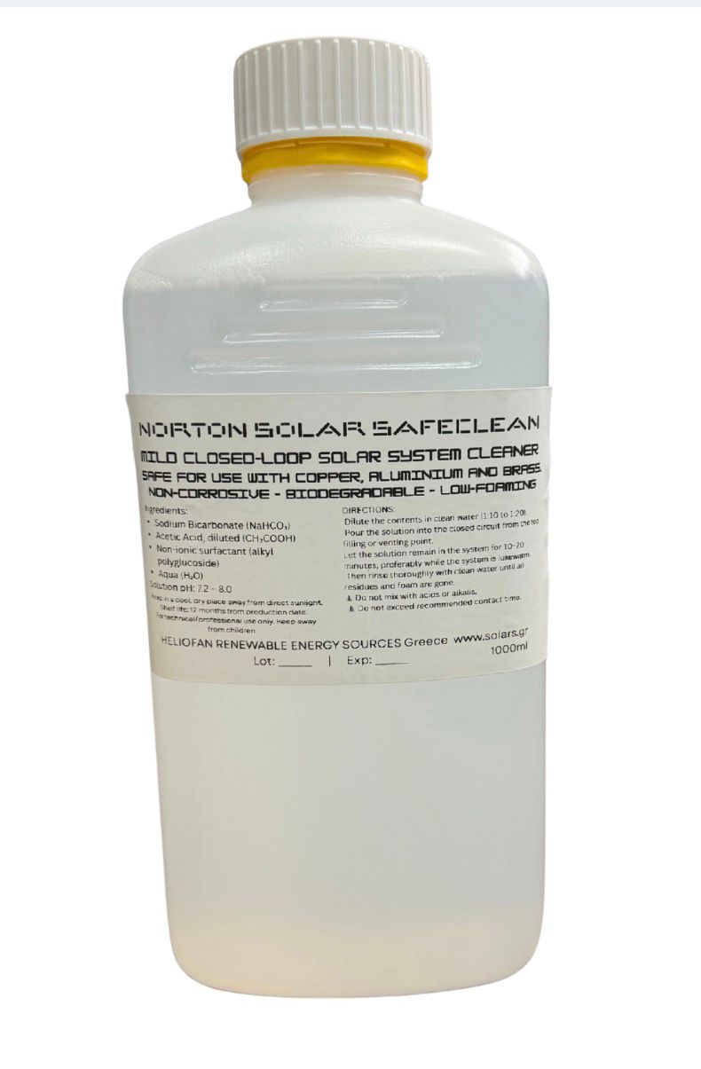 Norton Solar Safeclean ήπιο καθαριστικό για κλειστά κυκλώματα ηλιακών θερμοσιφώνων 1lt