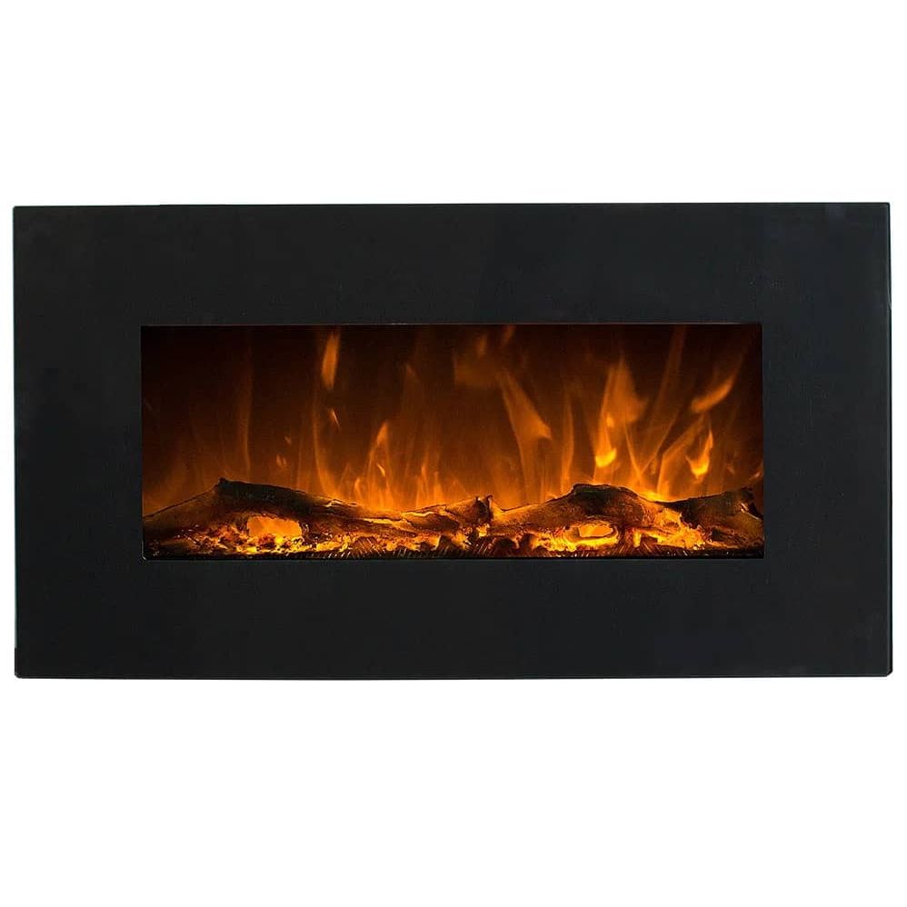 ΗΛΕΚΤΡΙΚΟ ΤΖΑΚΙ ΕΠΙΤΟΙΧΙΟ 1500W GLOW FIRE NEPTUN BLACK