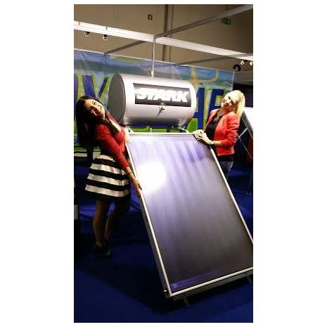 Ηλιακός Θερμοσίφωνας 125L STARK GLASS με επιλεκτικό συλλέκτη τιτανίου 1,82τμ